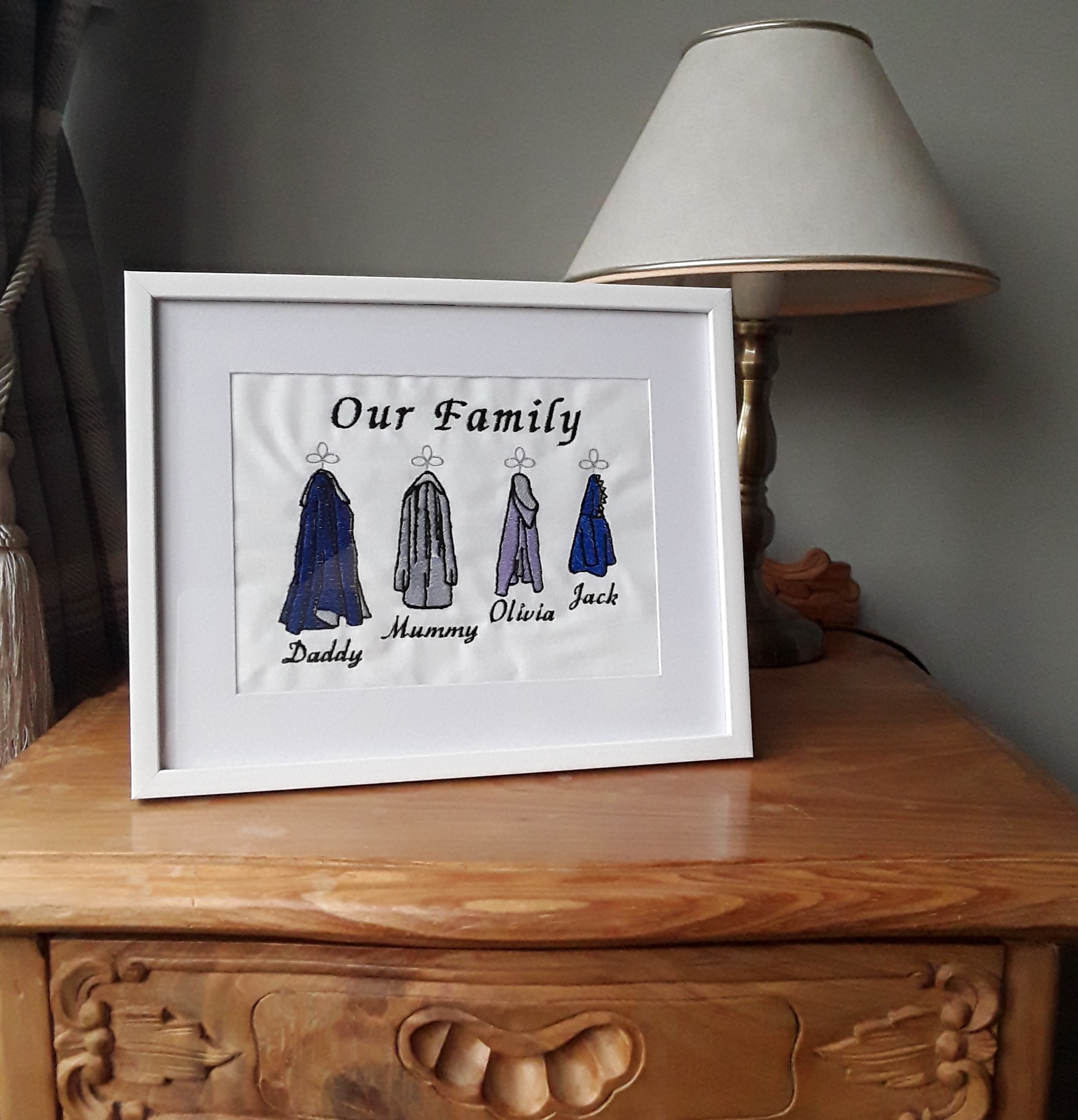 Personalised Family Coat Framed Gift 2 Personalised Family Coat Framed Gift - Image 2