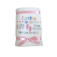 Personalised Baby Girl Blanket