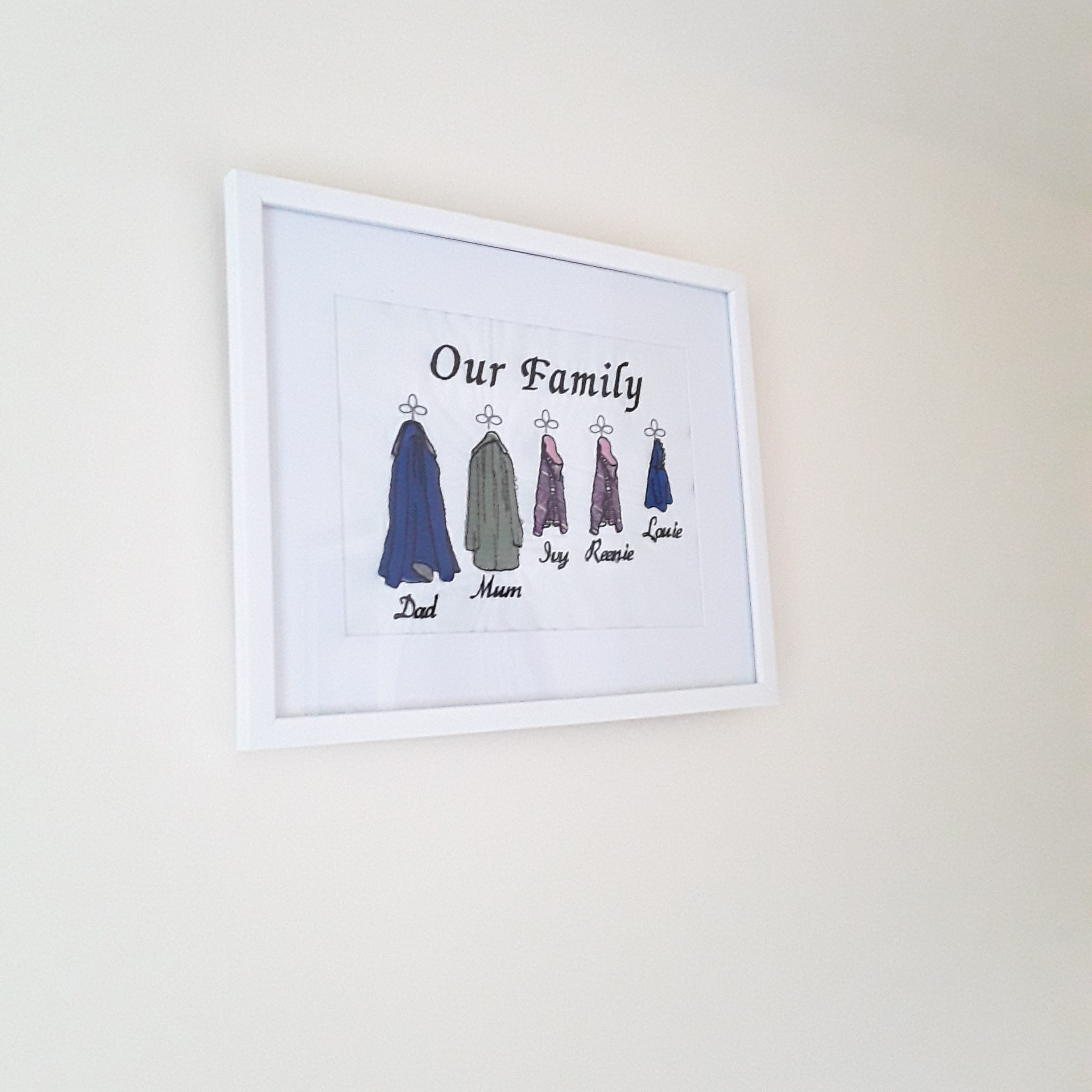 Personalised Family Coat Framed Gift 6 Personalised Family Coat Framed Gift - Image 6