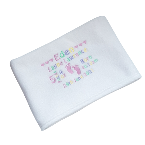 Personalised Baby Girl Blanket 9 Personalised Baby Girl Blanket - Image 9