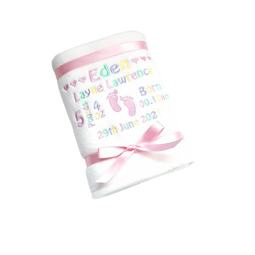 Personalised Baby Girl Blanket 8 Personalised Baby Girl Blanket - Image 8