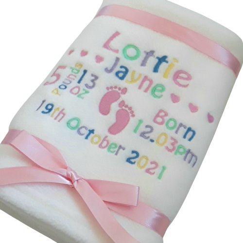 Personalised Baby Girl Blanket 12 Personalised Baby Girl Blanket - Image 12