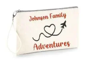 Family Passport Holder 3 Family Passport Holder Accessory bag personalised with name
