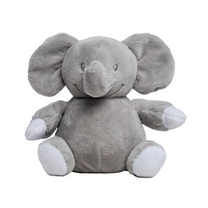 Recycled Elephant Teddy. Grey elephant teddy for kids.