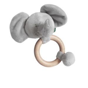 Recycled Baby Rattle Toy 3 Elephant Baby Rattle